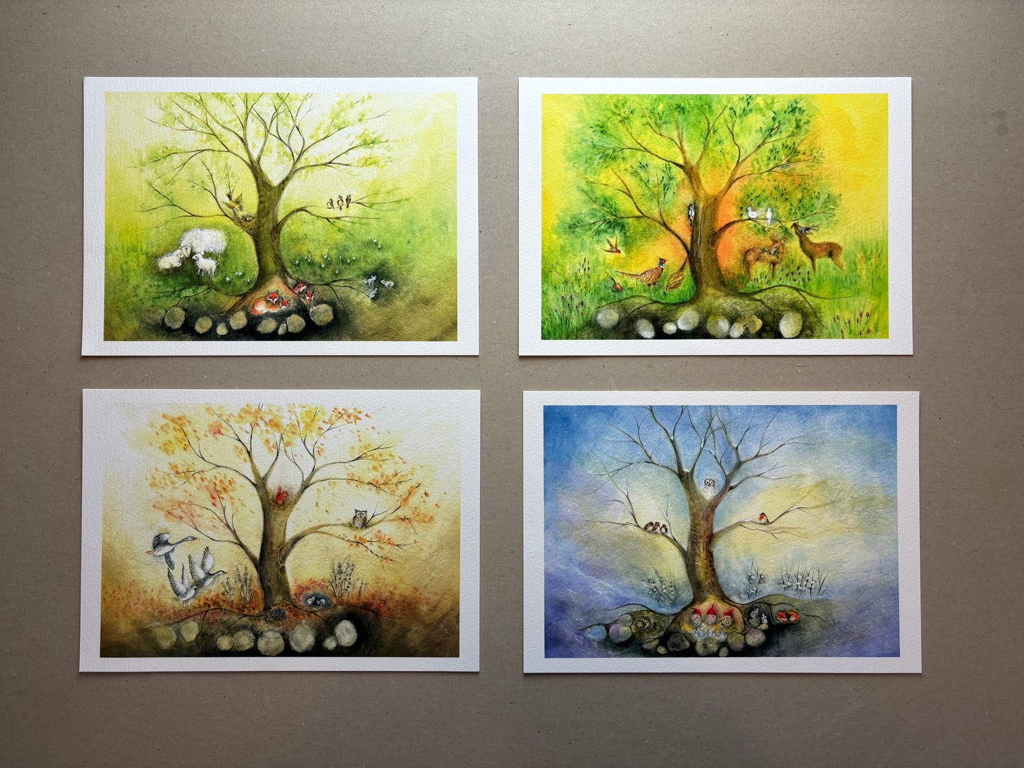 A4 Kunstdruck "4 Jahreszeiten - Herbst" ohne Rahmen