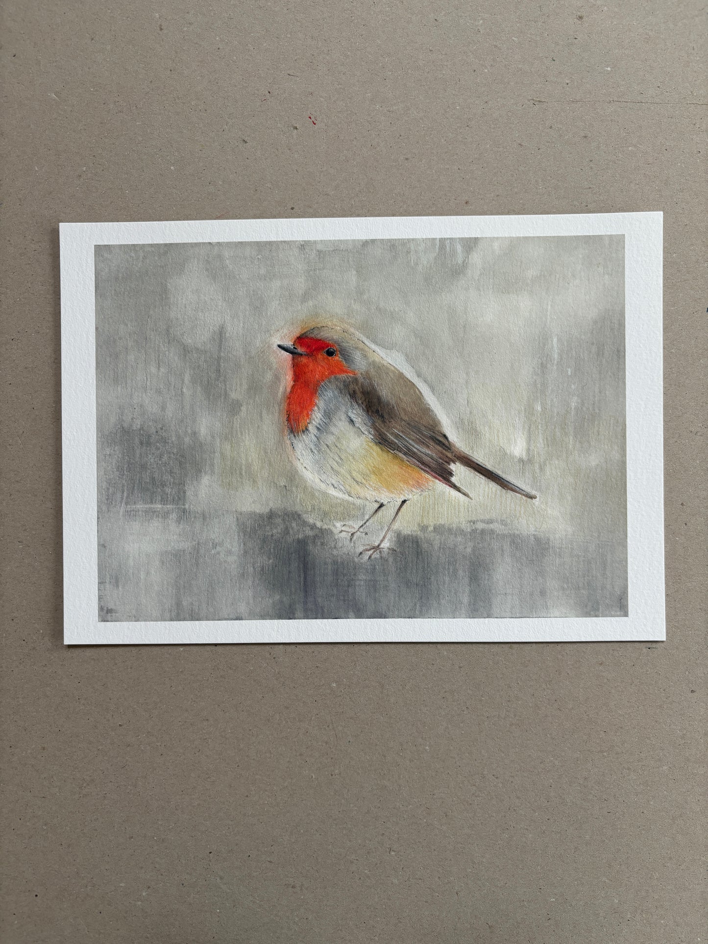 A4 Kunstdruck "Rotkehlchen"ohne Rahmen