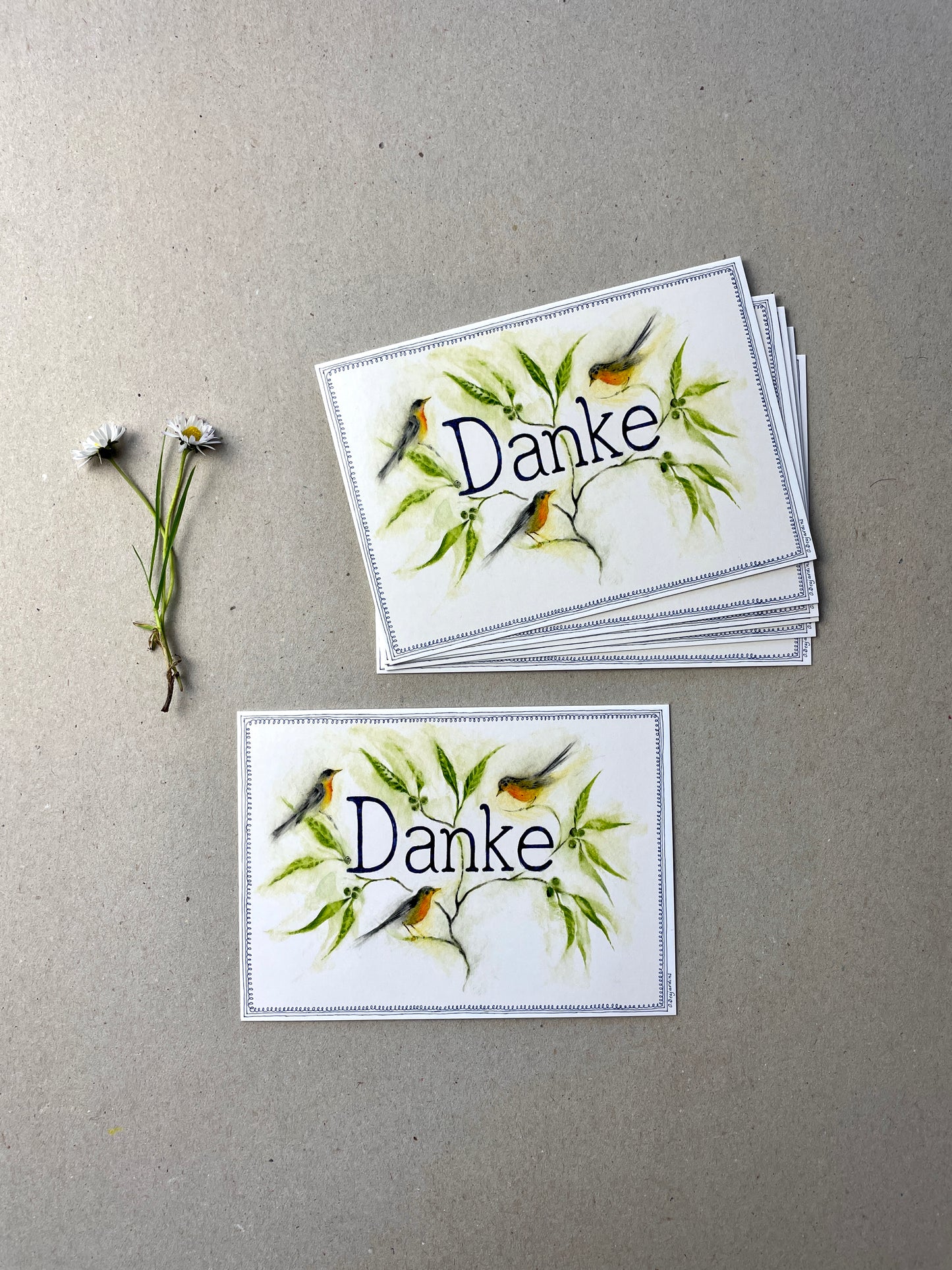 Kunstkarten Set "Danke" ( 8 Postkarten A6)
