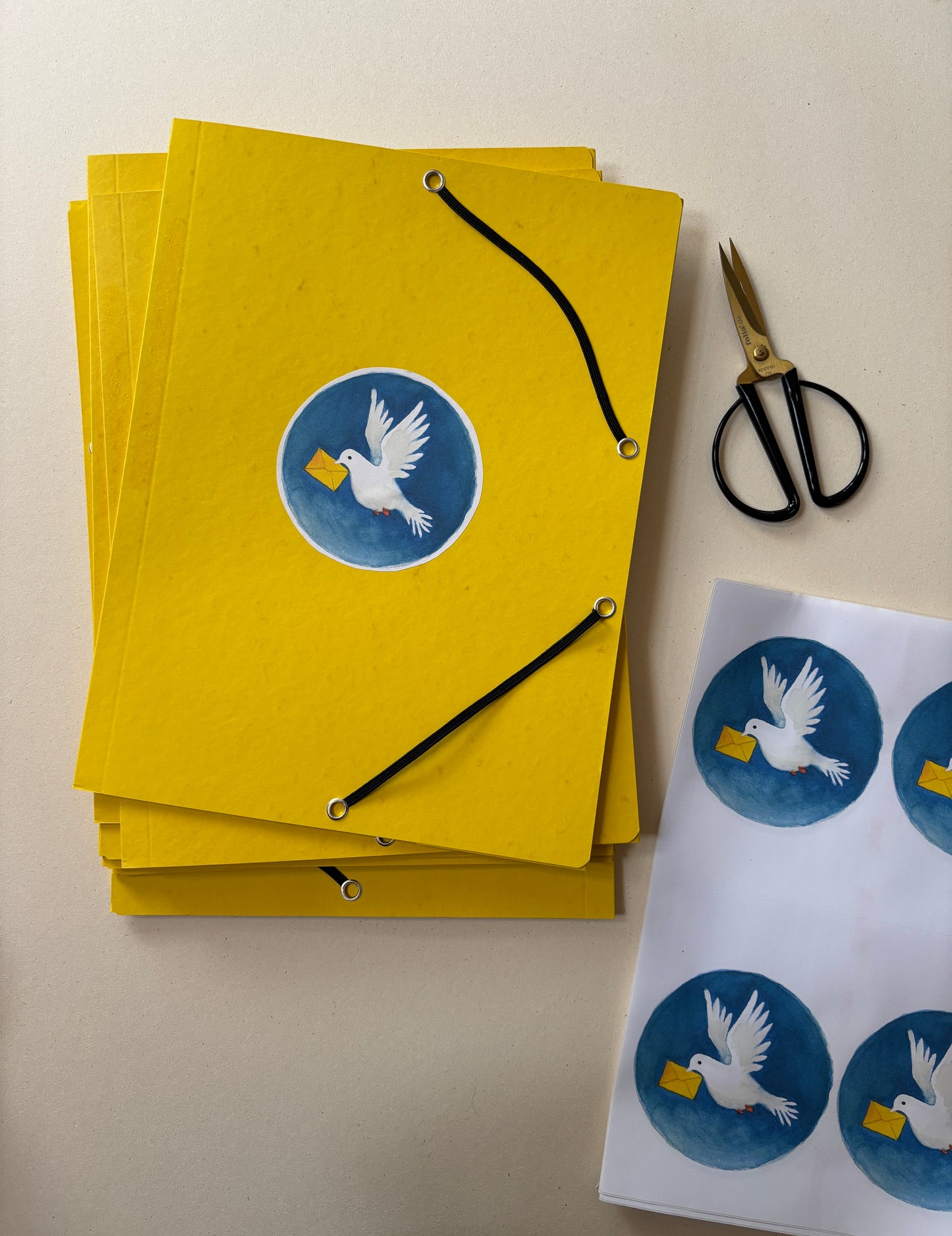 Brieftaube für die Postmappe (PDF) zum ausdrucken