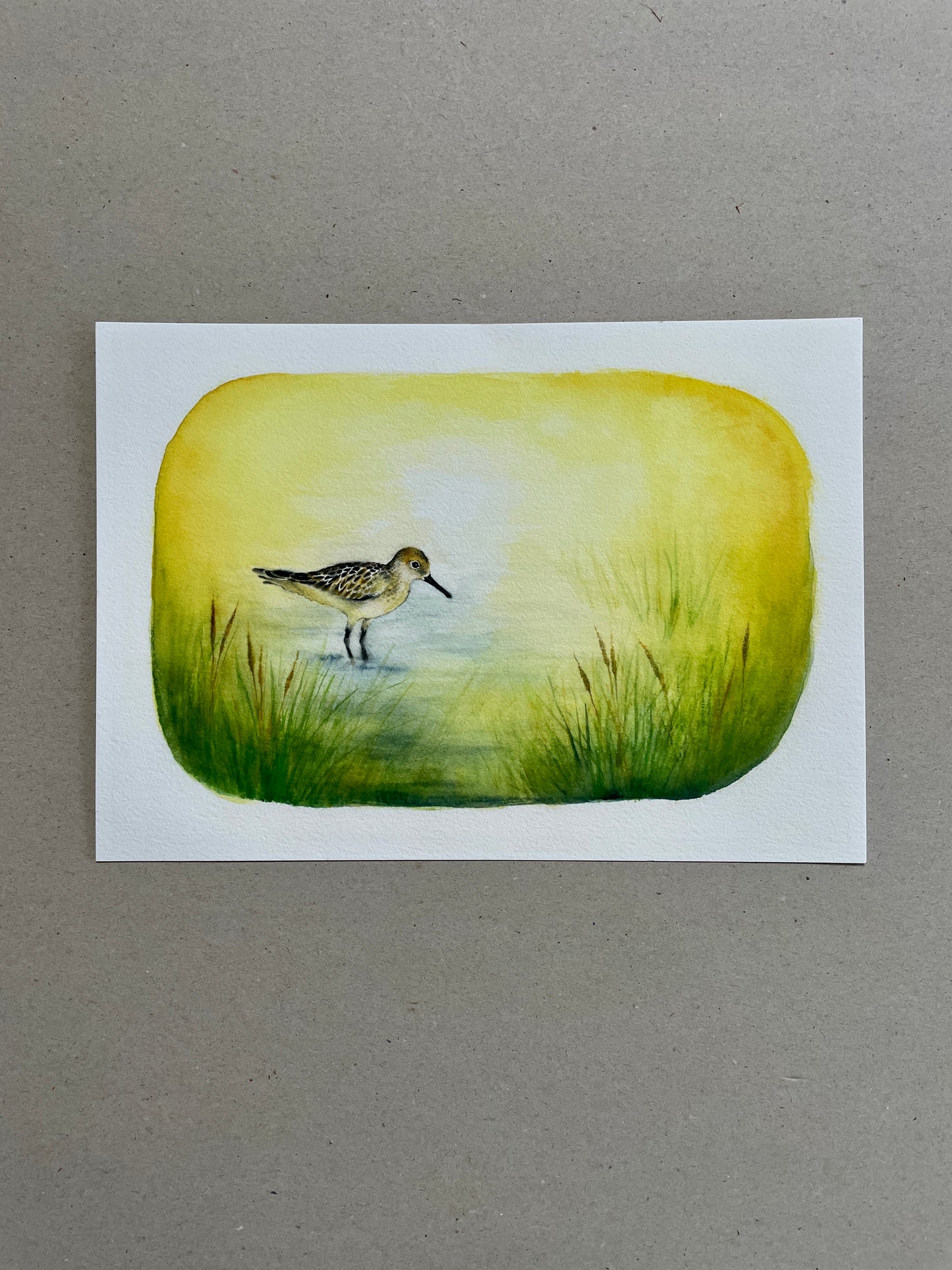 A4 Kunstdruck "Strandläufer" ohne Rahmen A4