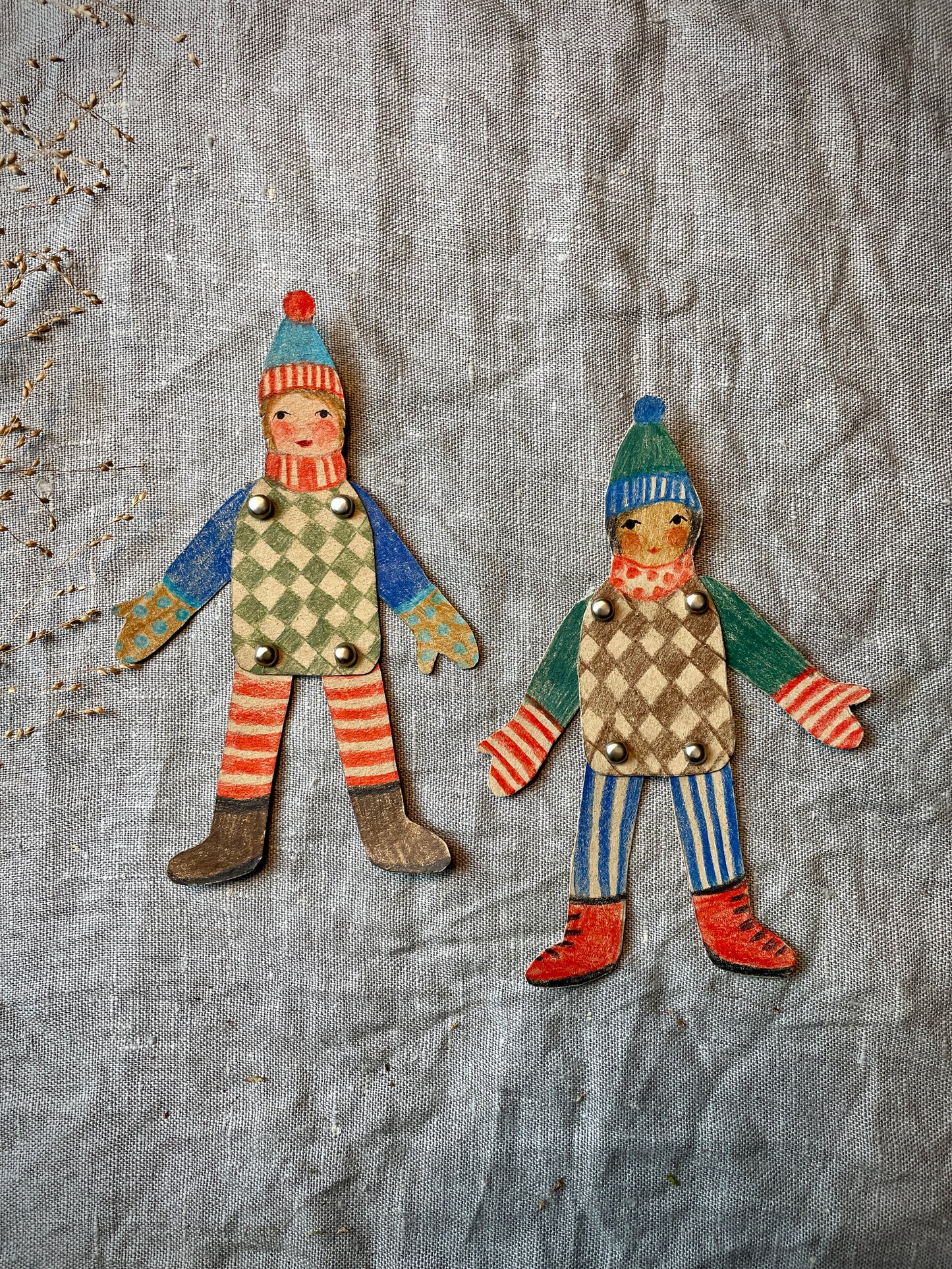 Gratis Bastelvorlage "bewegliche Figur" (PDF)