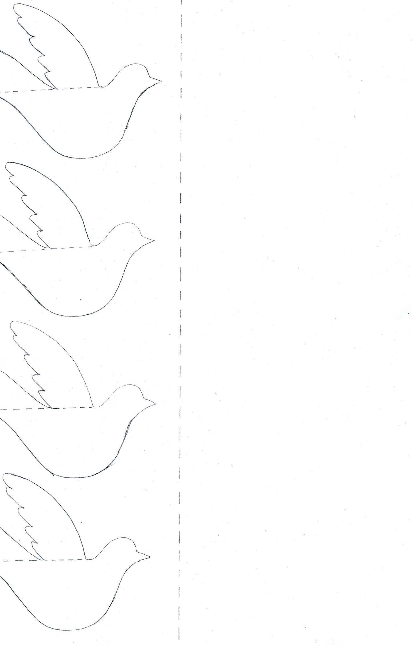 Gratis Vorlage kleine Tauben (Pdf)