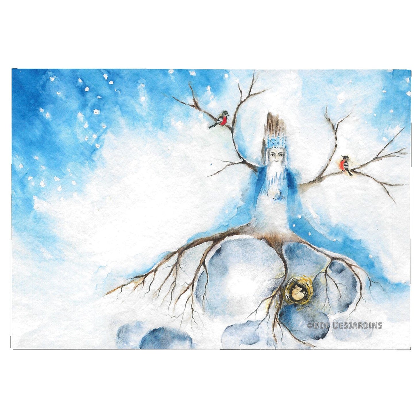 Kunstkarten Set "Weihnachtszeit" (4 Postkarten A5)