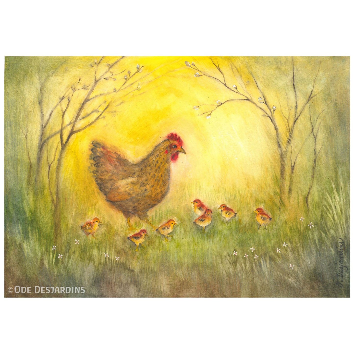 Kunstkarten Set Tiere groß (4 Postkarten A5)