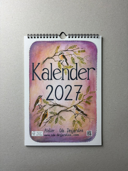 Kalender 2027 Ode Desjardins DIN A4