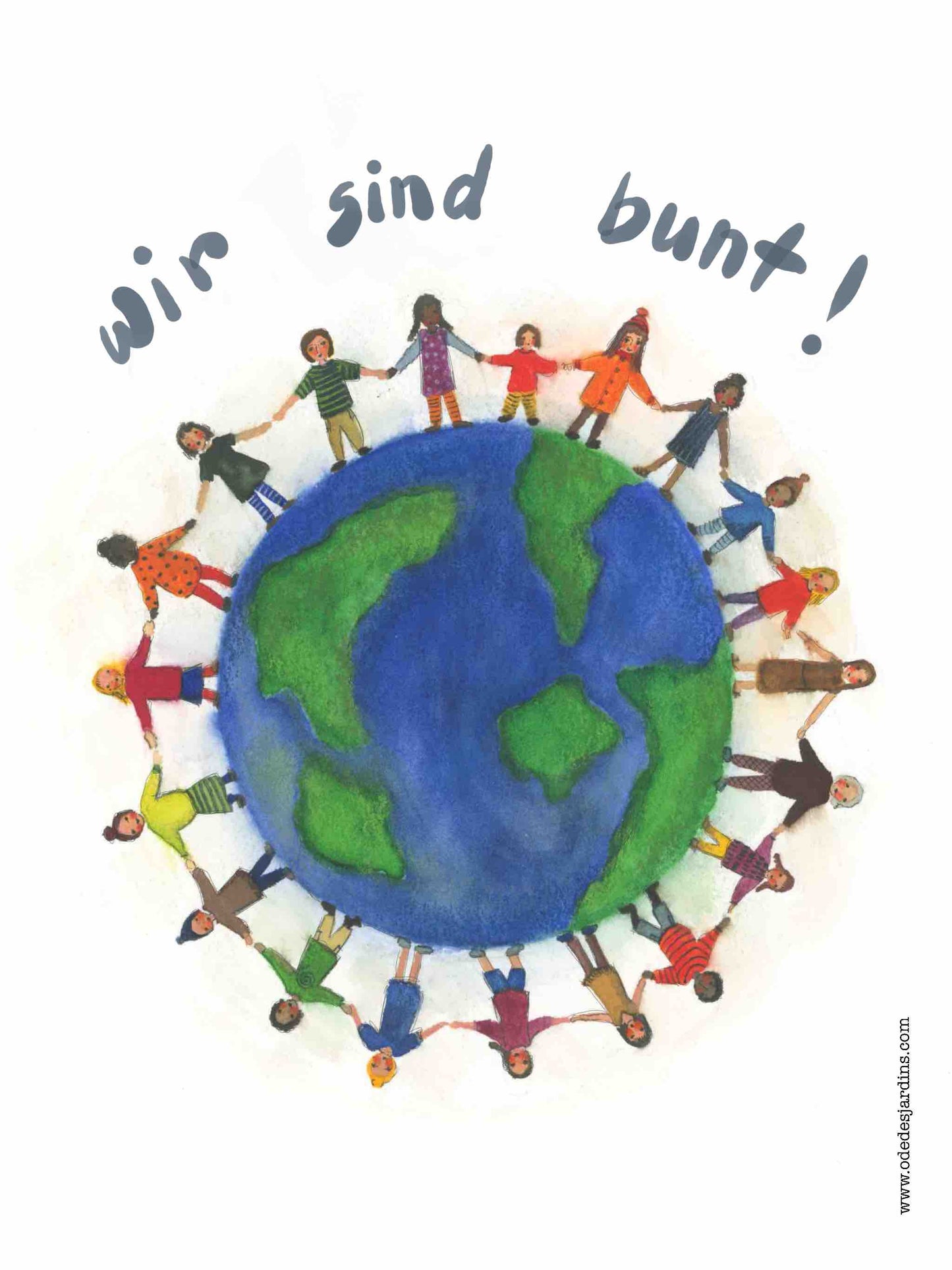 Gratis Vorlage "wir sind bunt !" (Pdf)