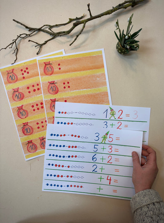 Zähle und schreibe 2,  4 Arbeitsblätter (PDF)